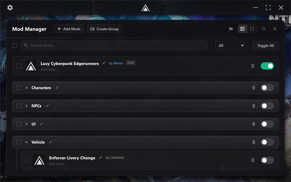 Aurora mod manager